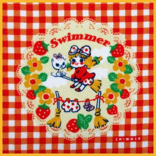 モリサカグローバル SWIMMERミニタオル まじょっこいちごほうき 22×0.2×22cm 雑貨 グッズ かわいい スイマー モリサカグローバル SWIMMERミニタオル まじょっこいちごほうき 22×0.2×22cm 雑貨 グッズ かわいい スイマー