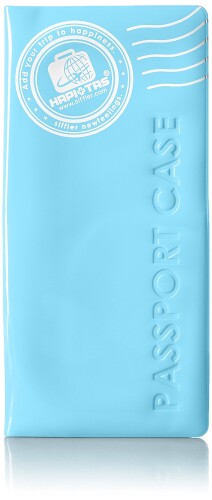 Passport Cover - (ハピタス) パスポートケース大 豊富な柄 HAP7022 SBL (スカイブルー)
