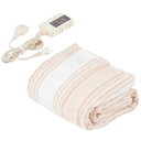 Mofua 電気毛布 洗える敷毛布 130×80cm シングル 温度調節無段階 ダニ退治 頭寒足熱配線 足元 モフア MFS401H-D
