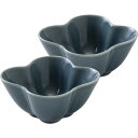 みのる陶器(Minorutouki) 美濃焼 CHOTTO(チョット) 85四つ葉豆鉢 テールグリーン 2個セット