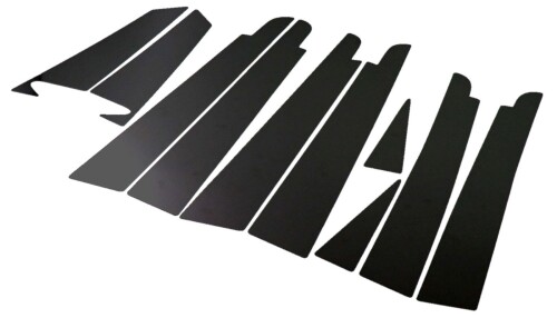 BRIGHTZ エスティマハイブリッド AHR10 超鏡面ステンレスブラックメッキピラーパネル バイザー有用 10PC AHR R10 10 エスティマ ハイブリッド エスティマハイブリット ハイブリット エステイ