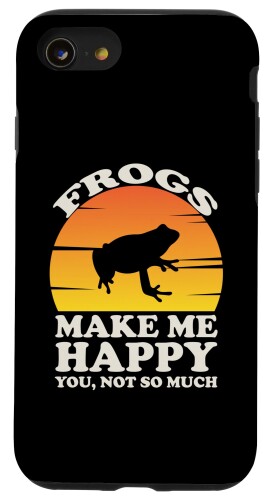 iPhone SE (2020) / 7 / 8 Frogs Make Me Happy, カエルの服, カエル スマホケース