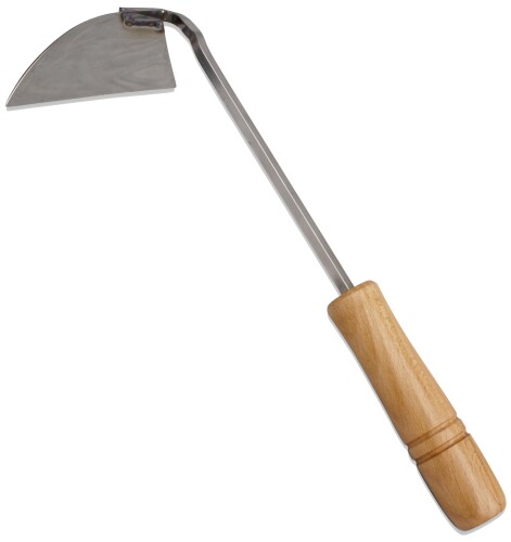 雑草鎌 コケ取り 日本製 雑草取り器具 ハンディ 軽量 雑草抜き 楽々 ステンレス 多機能鎌 「お手刈くん..