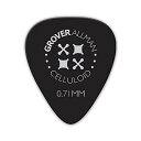 Grover Allman Celluloid, Black, Standard, 0.71mm 10枚