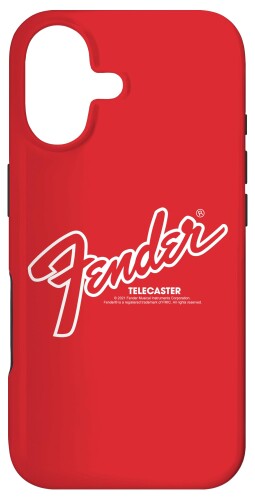 Fender Telecaster White Iconic Big Logo スマホケース iPhone 17 用