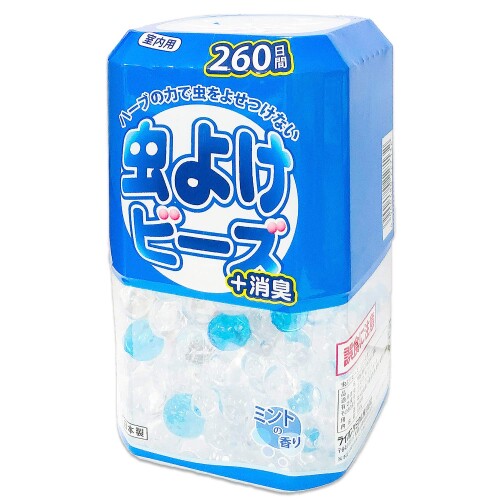 ハーブの虫よけビーズ + 消臭 ミントの香り ユーカリオイル使用 室内用 虫除け (260日用×2個セット) mannishboy-24509941 マニッシュボーイ サンプル画像2