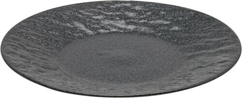 YAMATSU STANDARD ペトラ AX17cm皿・3枚セット 黒 中皿 おかず皿 食洗機 電子レンジ対応 耐熱 日本製