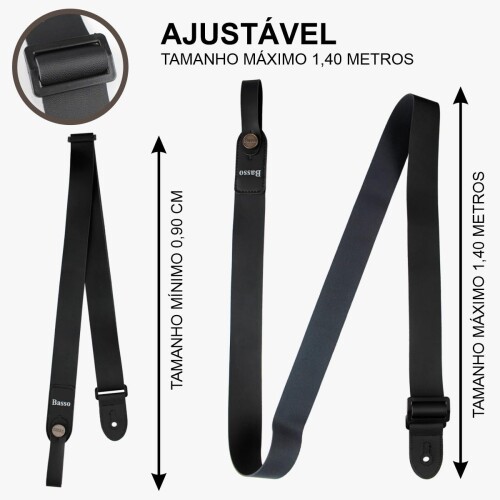 バッソ ウクレレストラップ Basso Ukulele Basic UK11 Black