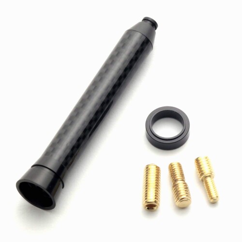 ショートアンテナ リアルカーボン エクステンションタイプ アルマイトブラック スズキ ハスラー MR52/MR92S 20/1〜 DRATCBBE-S043