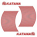 ワールドウォーク カタナ用リムステッカー レッド rim-7_rd