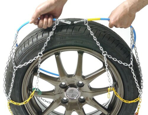 エマーソン(Emerson) アイスバーン らくらくタイヤチェーン 乗用車用 簡単取付けタ...