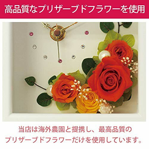 プリザーブドフラワー Ipfa フレーム 時計 フラワー時計 ギフト 花 バラ 誕生日プレゼント 退職祝い 女性 オレンジ イエロー マニッシュボーイ プリザーブドフラワー Ipfa フレーム 時計 フラワー時計 ギフト 花 バラ 誕生日プレゼント 退職祝い 女性 オレンジ イエロー マニッシュボーイ