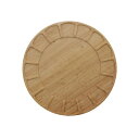 テーブルウェアイースト 木製コースター しのぎ型 minoruba 11.9cm