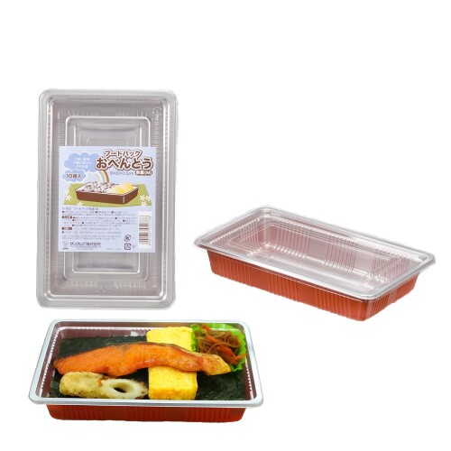 サンナップ フードパック 10組 13x20x3.5cm お弁当パック 赤底 日本製 行楽に最適 手軽に使えるお弁当箱 F-7ED 【お弁当や総菜に便利】 お弁当やおかずの持ち運びに便利なフードパック容器です。家庭で作ったお弁当を入れる用途からイベントや行楽用の弁当容器まで幅広く使用できます。透明蓋付きで中身が見えるため食品の見栄えを損なわず販売用容器としても使いやすい弁当パックです。 【本体と蓋のセット】 本体容器と透明蓋がセットになったフードパックで購入後すぐに使用できます。別途蓋を用意する必要がなくお弁当販売や総菜販売などの準備をスムーズに進めることができます。イベント販売やフード販売などの業務用途にも便利な食品容器です。 【持ち運びしやすいサイズ】 横約13センチ縦約20センチ高さ約3.5センチの使いやすいサイズでお弁当や総菜をバランスよく盛り付けることができます。焼き魚や卵焼き揚げ物などの定番おかずを入れやすく家庭用から業務用まで幅広く活用できる弁当容器です。 【中身が見える透明蓋】 透明の蓋を採用しているため容器を開けなくても中身を確認できます。お弁当販売や総菜販売などの店舗でも商品の見栄えをそのまま伝えることができ購入時にも内容が分かりやすい便利なフードパック容器です。 【イベントや行楽に便利】 運動会やピクニック行楽イベントなどの外出時にも便利に使える弁当容器です。使い捨てタイプなので食事後の片付けが簡単で持ち帰りの負担も少なく屋外イベントやレジャーシーンでも扱いやすいフードパックです。 【衛生的な使い捨て容器】 使い終わった後はそのまま廃棄できる使い捨てタイプの食品容器です。洗浄の手間が不要で衛生的に利用できるためイベント販売やフード販売など多くの人が利用する場面でも安心して使用できる弁当容器です。 【総菜販売にも最適】 唐揚げ焼き魚弁当おかず盛り合わせなどさまざまな総菜の販売容器としても活躍します。中身が見える透明蓋付きのため店舗販売やテイクアウト販売でも商品を魅力的に見せることができる便利なフードパックです。 【スタッキング収納】 容器は重ねて収納しやすい形状で複数の容器を省スペースで保管できます。店舗や家庭での保管やイベント準備にも便利で取り出しやすく効率よく使用できる使い捨て弁当容器です。 【家庭用にも業務用にも】 家庭のお弁当作りはもちろん飲食店のテイクアウト弁当や総菜販売イベント販売など幅広い用途に対応できます。扱いやすいサイズと便利な蓋付き仕様でさまざまな食品提供シーンに適したフードパックです。 【10組セットで便利】 本体と蓋がそれぞれ10組入ったセットで家庭用の作り置きやイベント販売などにも使いやすい数量です。必要な分だけ手軽に使えるため日常の食事準備から業務用途まで幅広く活躍する弁当容器です。 サイズ:約13cm x 20cm x 3.5cm 入　数:10組 材　質:本体ふた ■スチロール樹脂 生産国:日本 耐熱温度:70度 耐冷温度:-10度 ※電子レンジ、オーブントースターでは使用しないでください。 ※簡易ふたの為、汁漏れする場合がございます。 ※揚げたてのフライ等、熱い油性食品を直接入れないでください。 ※数回にわたって使用しないでください。 商品コード20080757767商品名サンナップ フードパック 10組 13x20x3.5cm お弁当パック 赤底 日本製 行楽に最適 手軽に使えるお弁当箱 F-7ED型番F-7EDサイズ約13cm x 20cm x 3.5cmカラー赤※他モールでも併売しているため、タイミングによって在庫切れの可能性がございます。その際は、別途ご連絡させていただきます。※他モールでも併売しているため、タイミングによって在庫切れの可能性がございます。その際は、別途ご連絡させていただきます。