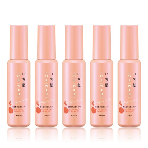 いち髪 香る髪のお直しミスト モイスト 60ml×5 セット | 夕方の髪もさらさらに ヘアミスト ヘアスプレー 前髪 ベタつき におい ケア シャンプーしたてのような香り