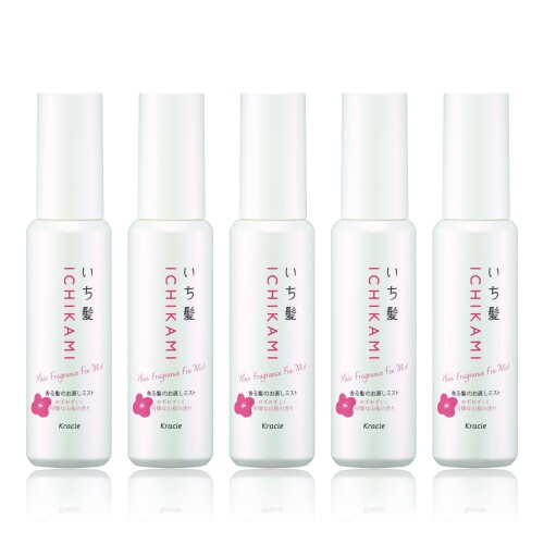 いち髪 香る髪のお直しミスト スムース 60ml×5 セット | 夕方の髪もさらさらに ヘアミスト ヘアスプレー 前髪 ベタつき におい ケア シャンプーしたてのような香り