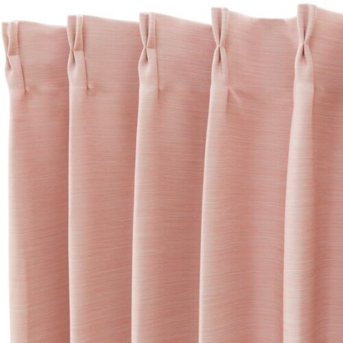 ニトリ(NITORI) 遮光3級 防炎 50サイズ カーテン パレット2 幅150×丈190cm×2枚 ローズ NITORI 7324455 カラー:ローズ サイズ:幅150×丈190cm×2枚 重量:約2.85kg 素材:ポリエステル100% 保証年数:1年 丈の長さを調節できる、アジャスターフック付き。 (ドレープを美しく見せるAフック仕様) 遮光3級 遮光率99.40%以上99.80%未満 (JIS基準の遮光レベル。遮光1〜3級あり、1級がもっとも遮光率が高くなります。) 遮光レベル1 (ニトリ基準の遮光レベル。レベル1〜5の5段階あり、数字が大きいほど、光が通りにくくなります。) 洗ってもヒダがきれいな形状記憶加工。 防炎加工:消防法に定められた「防炎性能基準」をクリアした燃えにくい加工を施しています。 家庭用洗濯機で洗えます。 ■寸法変化率/タテ:-1.0% ヨコ:-1.0% ※幅101cm以上のカーテンには継ぎ目が入ります。 商品コード20081707772商品名ニトリ(NITORI) 遮光3級 防炎 50サイズ カーテン パレット2 幅150&times;丈190cm&times;2枚 ローズ NITORI 7324455型番7324455サイズ丈190 cm x 幅300 cm (1枚組)カラーローズ※他モールでも併売しているため、タイミングによって在庫切れの可能性がございます。その際は、別途ご連絡させていただきます。※他モールでも併売しているため、タイミングによって在庫切れの可能性がございます。その際は、別途ご連絡させていただきます。