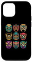 iPhone 12/12 Pro ビンテージプロレス - レトロルチャリブレマスク スマホケース