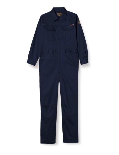 Forecast(フォーキャスト)つなぎ 作業服 ストレッチ 長袖T/Cストレッチつなぎ 67766776ネイビーM