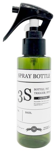 スリーエス カラー スプレーボトル 3Sトリガー タイプ 選べる サイズ 3カラー 100ml グリーン やわらかミスト1プッシュ 0.5cc 液残量が見える はがせるメモラベル 霧吹き 園芸 化粧水 洗剤 消臭剤 空ボトル 【ホテル旅館洗剤専門店スリーエス3Sが厳選!】日本国内8,000件以上のホテル・旅館と取引をしている専門店。消臭剤、洗剤を入れている、オリジナルのスプレーボトルです。 【3Sラベルが付いて新登場。】ラベルへは中身の名前を書き込めたり、ナンバーや日付も記入できるスペースをご用意しました。不要の場合は、キレイに剥がす事ができます。 【ロック機能付き】白いストッパーを横にスライドして解除するとスプレーできます。 【サイズ】100ML【カラー】グリーン 【原産国】日本(ボトル本体)【トリガー】タイ・中国【素材】PP、PE、PET 商品コード20081423784商品名スリーエス カラー スプレーボトル 3Sトリガー タイプ 選べる サイズ 3カラー 100ml グリーン やわらかミスト1プッシュ 0.5cc 液残量が見える はがせるメモラベル 霧吹き 園芸 化粧水 洗剤 消臭剤 空ボトル型番GB100BKサイズ100 mlカラー緑※他モールでも併売しているため、タイミングによって在庫切れの可能性がございます。その際は、別途ご連絡させていただきます。※他モールでも併売しているため、タイミングによって在庫切れの可能性がございます。その際は、別途ご連絡させていただきます。