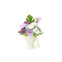 ポピー名古屋 ソープフラワー シャボンフラワー 仏花 お供え花 造花 フラワーポット 菊 花瓶 約22cm 専用ケース付き S-198 パープル