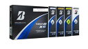 BRIDGESTONE(ブリヂストン)ゴルフボール TOUR B XS 2024年モデル 12球入 マルチカラーパック(ホワイト×3球、パールホワイト×3球、イエロー×3球、コーポレート×3球) S4MXJ