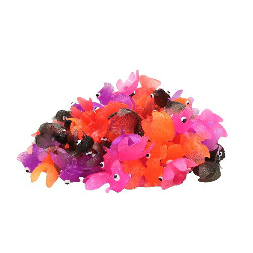 オオイシ やわらか出目きんぎょ 100個 ［ 金魚すくい用 やわらか素材 縁日 お祭り 景品 イベント用品 業務用 ］