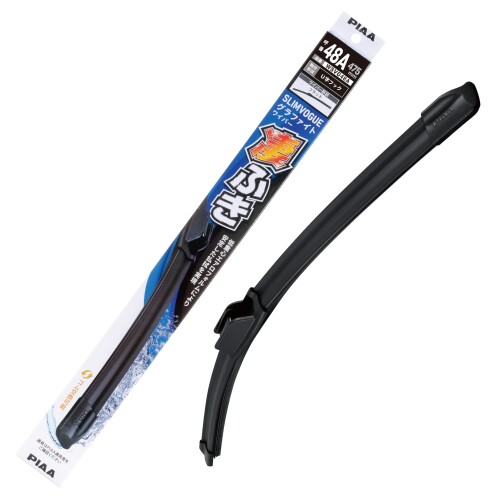 PIAA(ピア) ワイパーブレード 475mm 凄ふき グラファイトワイパー グラファイトコーティングゴム 替えゴム交換可能 1本入 呼番48A WSVG48A