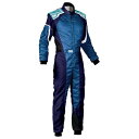 OMP(オーエムピー) KS-3 KART レーシングスーツ BL/WH/CY 48サイズ KA0-1727-A01-242-48