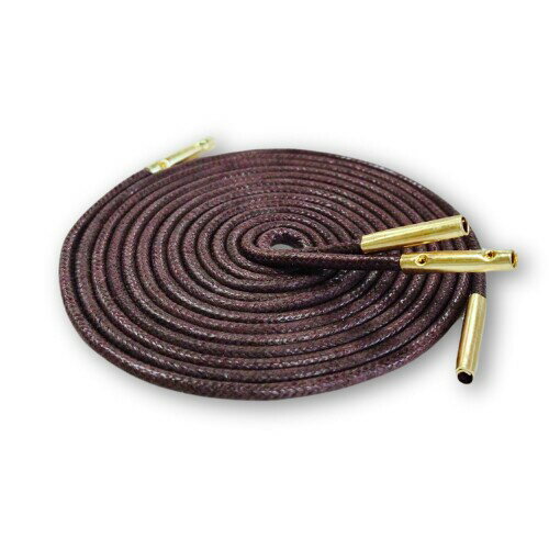 革靴ビジネスシューズ ブーツ用 高級ロー引き靴ひも金属チップ付き