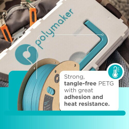 ポリメーカー(Polymaker)3Dプリンタ—用フィラメント PolyLite PETG 1.75mm径 1kg巻...