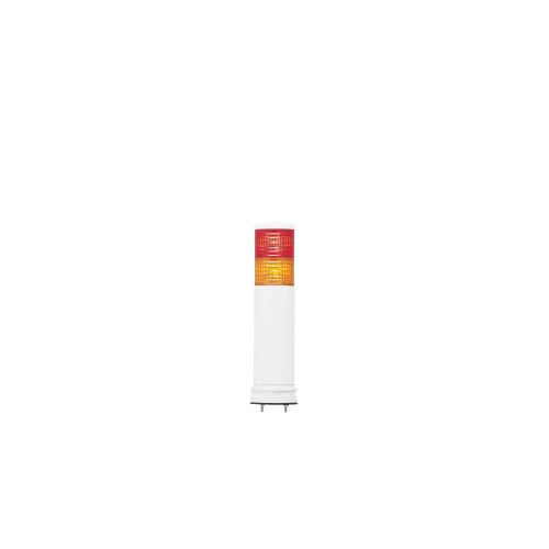 シュナイダーエレクトリック (Schneider Electric) 積層式LED表示灯 60 LEUGシリーズ(ロングボディ) 直付 AC/DC24V 2段 赤 黄クリアグローブ ARRLEMG-24W-2