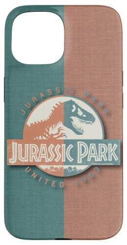 ジュラシック・パーク Jurassic United Badge Orange And Green スマホケース iPhone 15 用