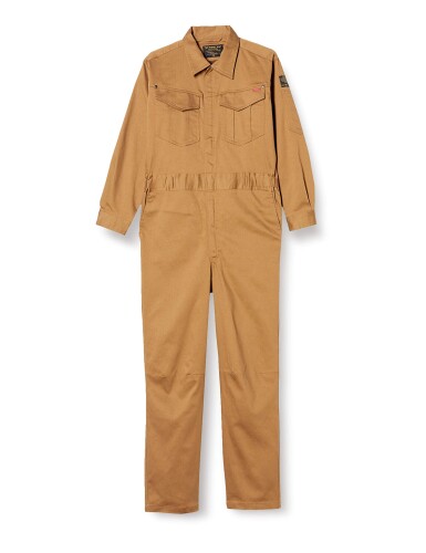 Forecast(フォーキャスト)つなぎ 作業服 ストレッチ 長袖T/Cストレッチつなぎ 67766776キャメルM