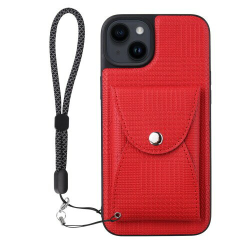 Smartist ViLi TH-P iPhone 15 対応 ポーチ 取外し 背面 カード収納 スタンド機能 付ケース 赤 CIH15-VL-TH-P-RD