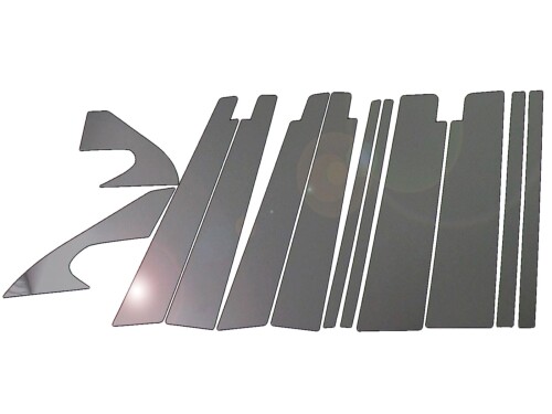 BRIGHTZ サクシードワゴン 58 59 超鏡面ステンレスブラックメッキピラーパネル バイザー有用 10PC NCP NCP58 NCP59 P58 P59 58 59 50 サクシード ワゴン 23485