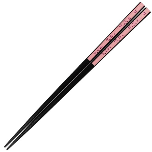 サンライフ 箸 食洗機対応 大人 長い 23cm 鏡桜 抗菌仕上げ 天然木 ピンク 日本製 H-06423