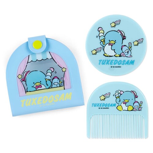 サンリオ(SANRIO) サンリオ ビニールケース付きミラー コーム タキシードサム タキサム TUXEDOSAM おしゃれ雑貨〜いつまでもサンリオ〜 キャラクター 8.5×1.2×8.2cm 795771 SANRIO