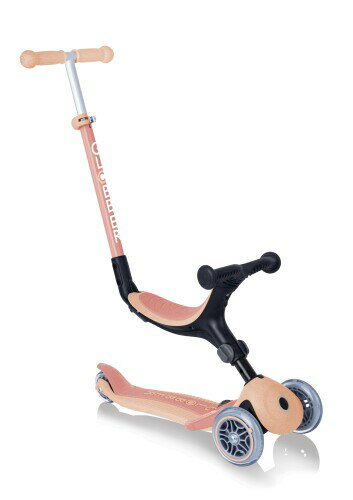 Scooter - GLOBBER グロッバー ゴーアップECO キックスクーター 3輪 変形 ピーチ 長く楽しめる 再生プラスチック使用 15か月から WLGB694506