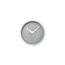 レムノス 掛け時計 掛け置き兼用 アナログ エクストラノーマル クロック 灰 アルミニウム Extra Normal Clock RM24-07 GY Lemn...