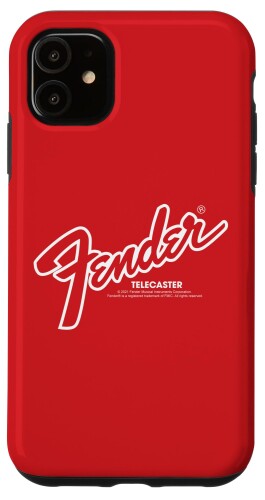 Fender Telecaster White Iconic Big Logo スマホケース iPhone 11 用