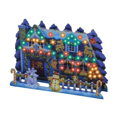 サンリオ(SANRIO) クリスマスカード メッセージカード クリスマス ライト＆メロディー イルミネーションハウス JXPM 15-5 244350 本体サイズ:約幅14.8×奥行1×高さ20.4cm。主な材料・原料:紙、その他 立てて飾れます。カードの裏側にメッセージスペースがあります。電池交換可(LR44)。アルカリボタン電池3個(内蔵)。光った静止画はイメージです。音と光り方は動画をご覧ください。赤い封筒付き。 郵送の際は切手をお貼りください。詳しくは日本郵便株式会社Webサイトでご確認ください。 (C) 2025 SANRIO CO., LTD.　著作 株式会社サンリオ 商品紹介 壁飾りや雪の結晶など、さまざまなイルミネーションで装飾されている家の立体カードです。ボタンを押すとオルゴールアレンジの「ジングルベル」が流れ、赤 ■緑 ■黄色の50個の光が華やかに点滅します。全面に金箔加工がほどこされていて、華やかな仕上がりです。 安全警告 特になし 商品コード20080493835商品名サンリオ(SANRIO) クリスマスカード メッセージカード クリスマス ライト＆メロディー イルミネーションハウス JXPM 15-5 244350型番244350サイズ14.8 cmカラー緑※他モールでも併売しているため、タイミングによって在庫切れの可能性がございます。その際は、別途ご連絡させていただきます。※他モールでも併売しているため、タイミングによって在庫切れの可能性がございます。その際は、別途ご連絡させていただきます。