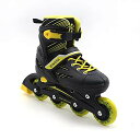 NEW STREET MOVE アジャスタブル インラインスケート GW-901 (ブラック, 24.5-27cm)