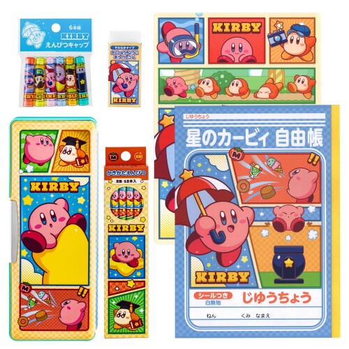 ショウワノート 星のカービィ 文具セット ギフトセット 6点セット 942733M03 mannishboy-24872208 マニッシュボーイ パッケージ画像