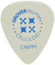 Grover Allman ギターピック Celluloid, White, Standard, 0.96mm 10枚