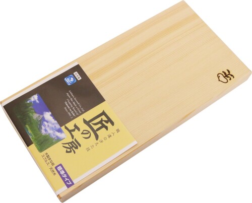 市原木工所 まな板 木製 焼印付まな板 普通幅 39×19.5cm