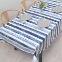 スタイルデコール(STYLE Decor) テーブルクロス ラミネート ビニール 防水 北欧 おしゃれ 120cm×150cm ブルーホライズン W480030...
