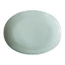 西海陶器(Saikaitoki) 波佐見焼 Common コモン プレート 皿 オーバル グレー 直径約23cm 電子レンジ 食洗器対応 17045