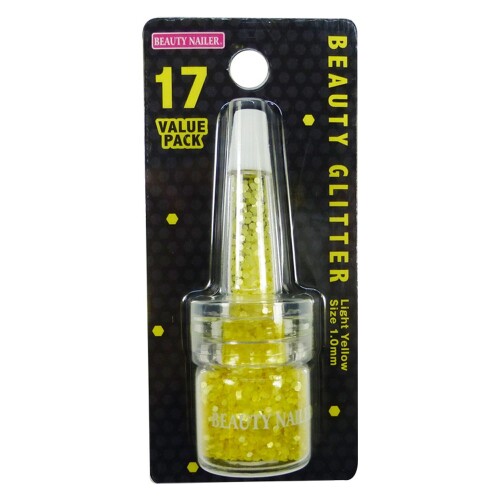 BEAUTY NAILER ビューティーグリッター BGP-17 ライトイエロー 商品サイズ (幅×奥行×高さ) :462498mm 内容量:1個 ノズルキャップでラメ汚れが軽減。全27種類のグリッターが保管 ■取扱いに大変便利なボトルに入っています。 商品コード20082117849商品名BEAUTY NAILER ビューティーグリッター BGP-17 ライトイエロー型番-サイズ1個 x 1個カラーBGP-17ライトイエロー※他モールでも併売しているため、タイミングによって在庫切れの可能性がございます。その際は、別途ご連絡させていただきます。※他モールでも併売しているため、タイミングによって在庫切れの可能性がございます。その際は、別途ご連絡させていただきます。