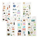カミイソ産商 マスキングシール SAIEN 田村美紀 シール7 (Japon・Akari・Gardentime・Parlor・Windows・Marche) 6...